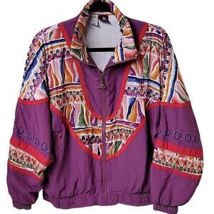 Le Coq Sportif Vintage Colorblock Track Suit Jacket Womens Size Small